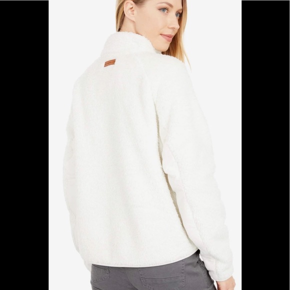 🆕 NWT Southern Tide Fleece Zippered Jacket in Cream - X-Small - Picture 2 of 7